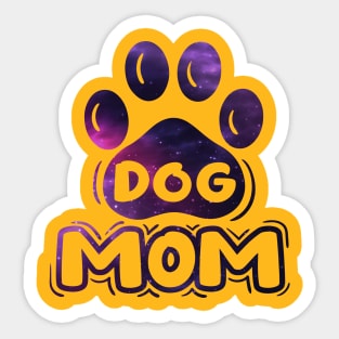 Dog Mom Typography Sticker